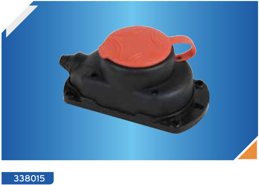 კაუჩუკის კედლის 1-ანი როზეტი (3 ფაზიანი) /DE-PA Rubber Three Phase wall Type Socket