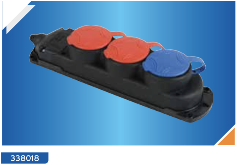 კაუჩუკის გამანაწილებელი 3-იანი უსადენო (2-1ფაზიანი)/DE-PA Rubber  2 Three Phase 1 Mono Phace  Grup S