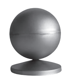 მოაჯირის აქსესუარი მილის ბურთულიანი ხუფი ;3516876  76მმ