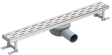 საშხაპე დრენაჟი / Ø 50 33 CM ჰორიზონტალურ-ვერტიკალური გამოსასვლელი / უჟანგავი კორპუსი / უჟანგავი ბადე / სუნის დამხშობი/SHOWER CHANNEL CALSSIC 360° 33 