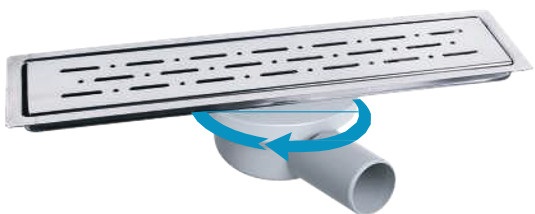 აბაზანის საკანალიზაციო არხი (გვერდითი ALFA) 50  30 CM /ALFA SERİSİ PLASTİK Y.Ç. Ø50  30 CM