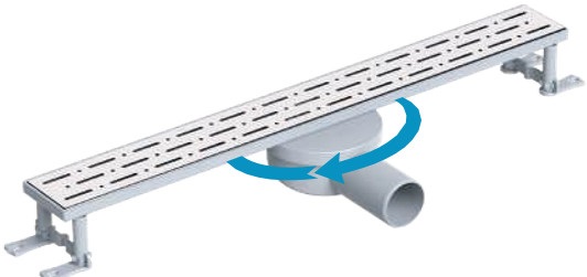 აბაზანის საკანალიზაციო არხი (გვერდითი) 50  33 CM / STYLE SERİSİ LİNE Y.Ç. 50  33 CM