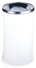 სწორ ზედაპირიანი ნაგვის ურნა თეთრი/DUST BIN - FLAT LID - WHITE