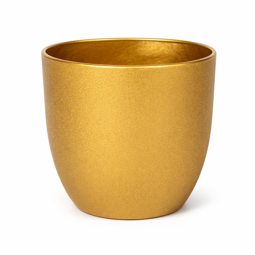 საყვავილე ქოთანი  (ოქროსფერი) DEA03-13 (13სმ-13სმ)