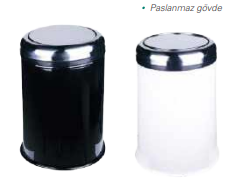 ნაგვის ურნა პრაქტიკული სახურავით შავი27 LT 57 cm/PRATİK KAPAK ÇÖP KOVASI 27 LT BOYALI