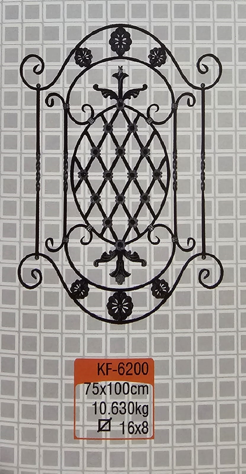 KF -6200 ჭედური კონსტრუქცია   75სმX100სმ