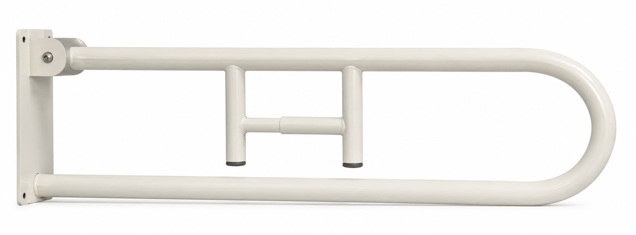მოძრავი მოაჯირი/GRAB BAR WITH PAPER HOLDER 73x23x11 cm - WHITE