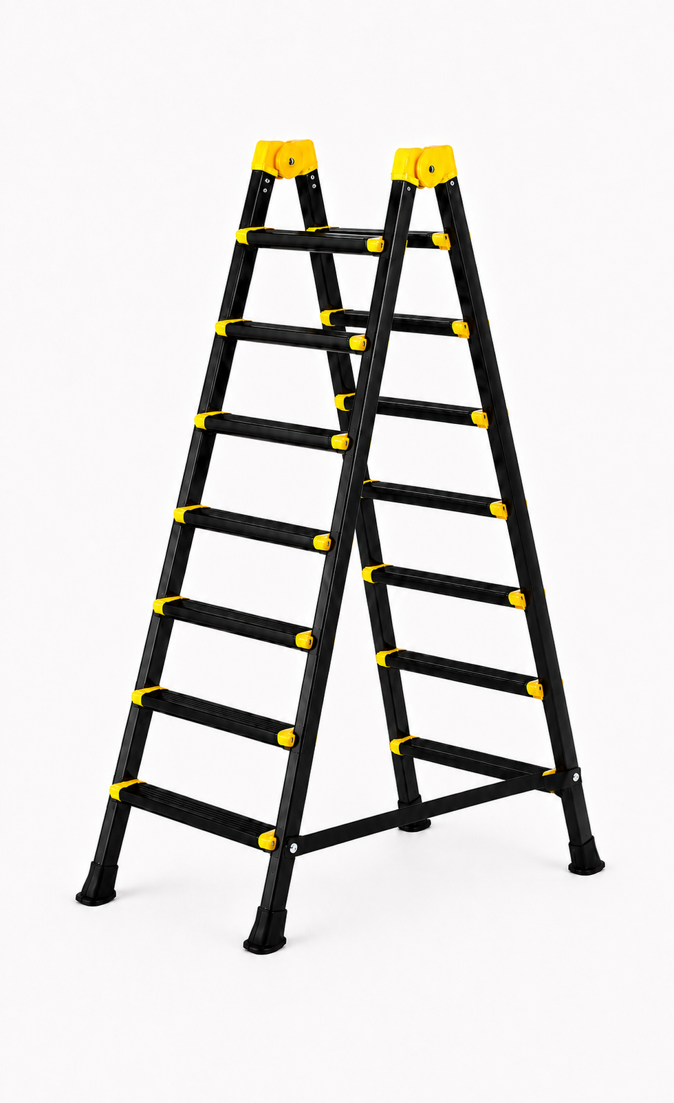 კიბე lepus 7+7/LEPUS 7+7 METAL STEP LADDER