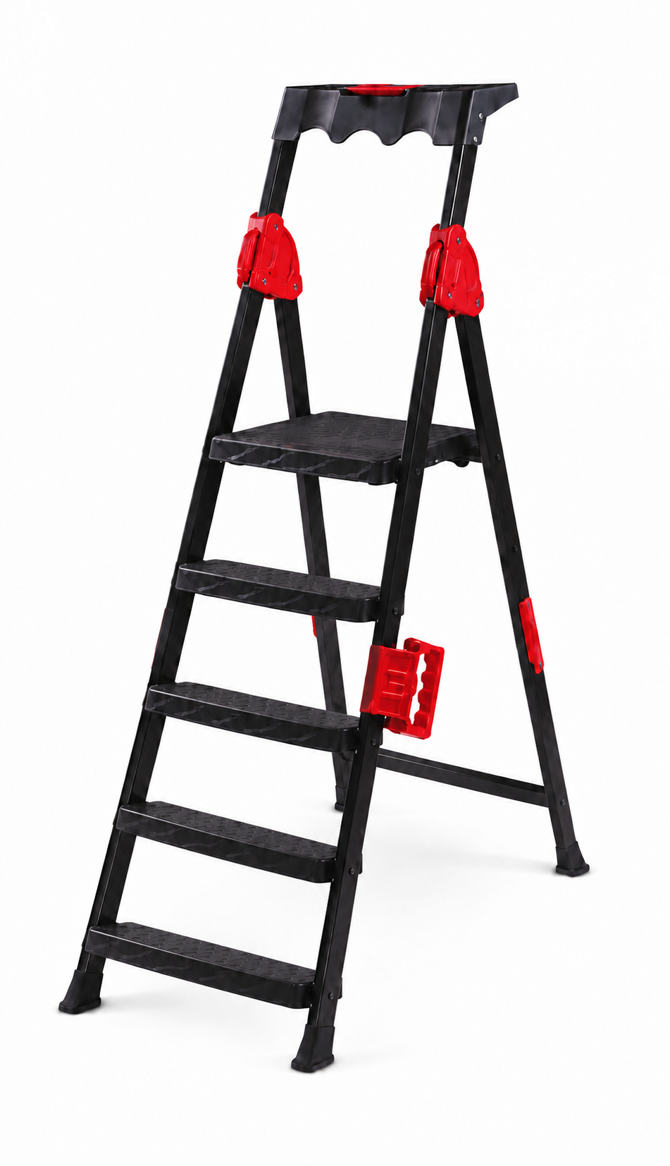 კიბე mensa plus 4+1/MENSA PLUS 4+1 METAL STEP LADDER