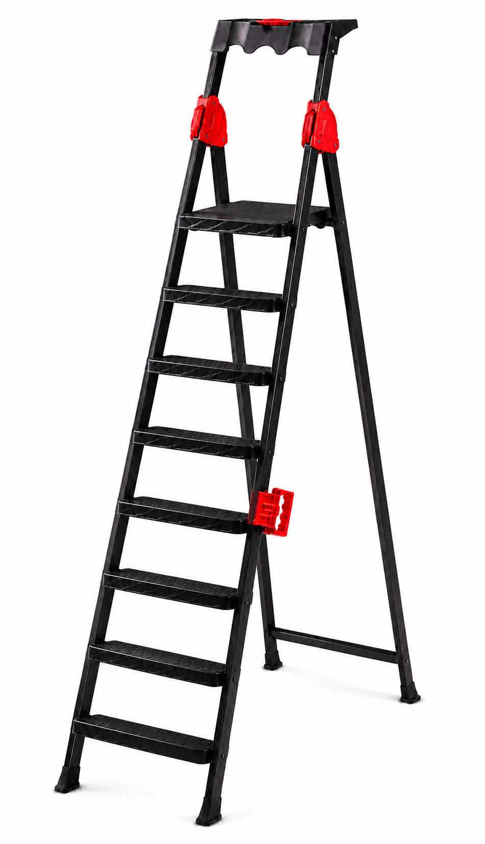 კიბე mensa plus 7+1/MENSA PLUS 7+1 METAL STEP LADDER