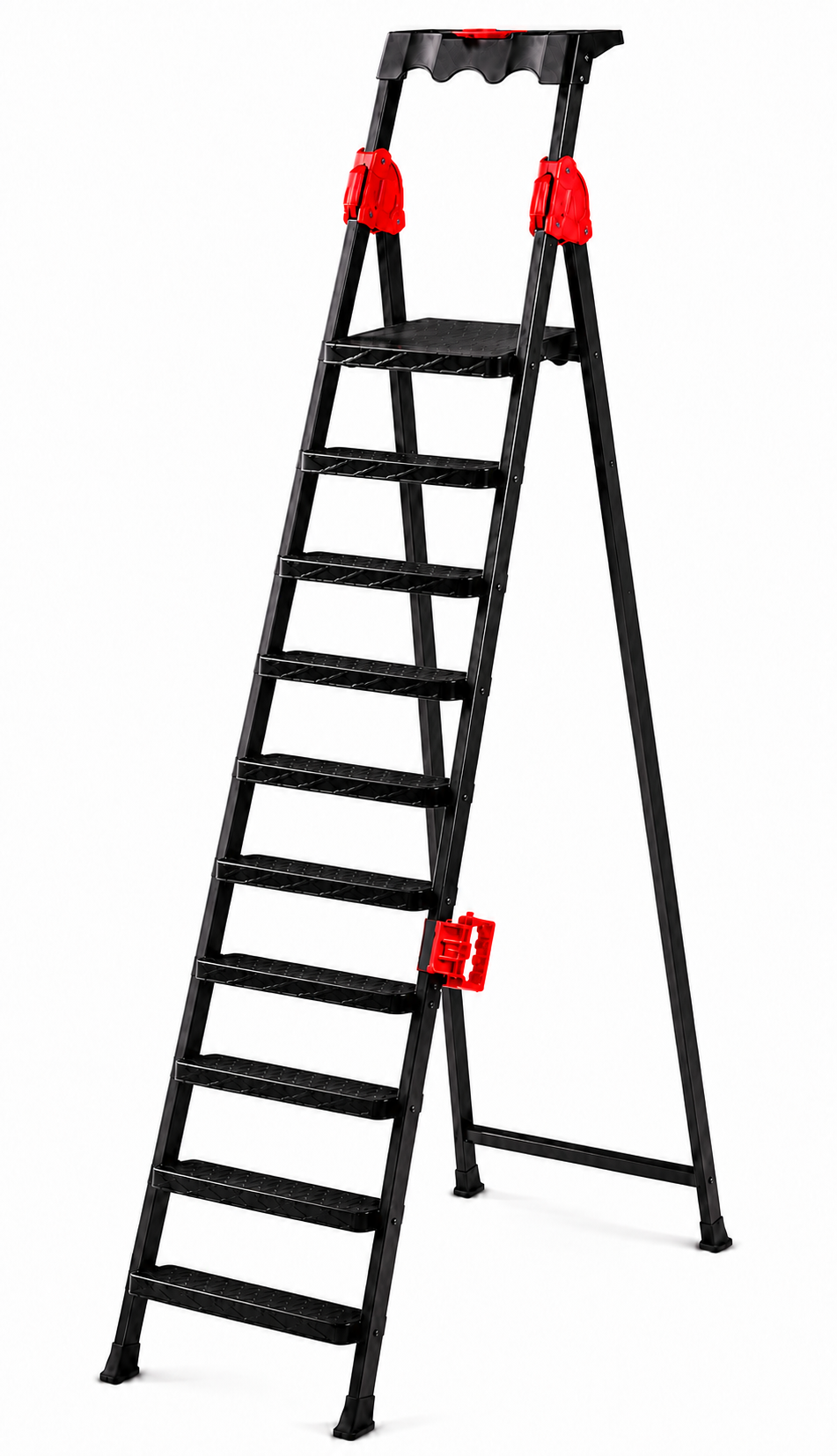 კიბე mensa plus 9+1/MENSA PLUS 9+1 METAL STEP LADDER