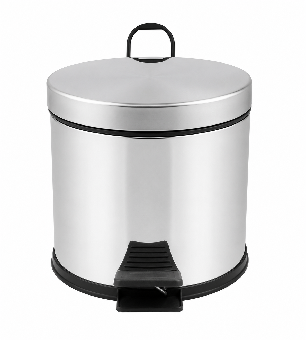 (ს22) ნაგვის ურნა რბილი სახურავით 3 LT 23 cm /DUST BIN SOFT CLOSE SS.430 3 LT