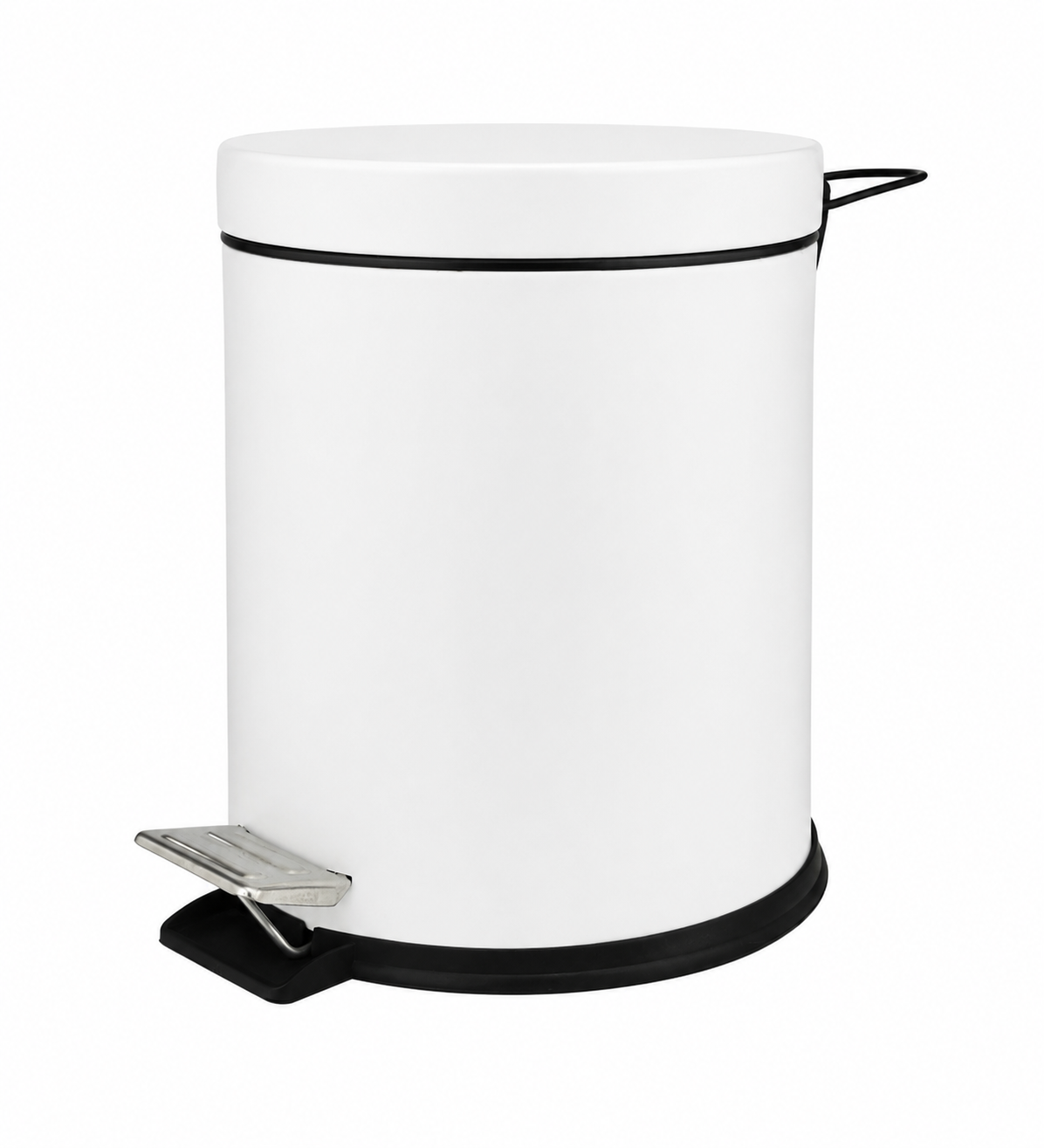 (ს22) ნაგვვის ურნა თეთრი  5 LT 26 cm / STANDART BOYALI ÇÖP KOVASI BEYAZ 5 LT