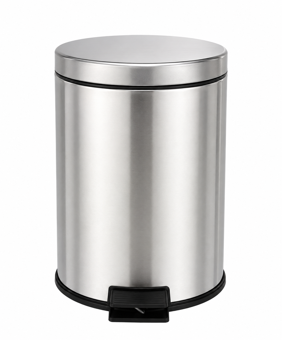 (ს22) ნაგვის ურნა რბილი სახურავით 12 LT 35 cm  /DUST BIN SOFT CLOSE SS.304 12 LT