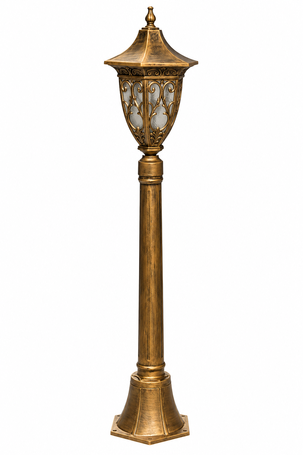 ეზოს ლამპიონი ბოძით 10-2 BK 98X20X44.5 (ოქროსფერი)
