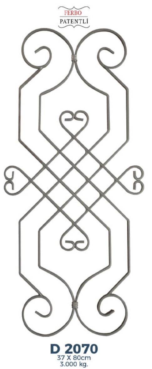 ჭედური კონსტრუქციები; D2070  37სმX80სმ