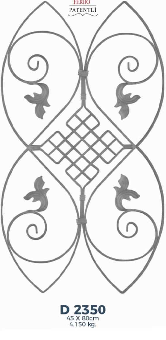 ჭედური კონსტრუქციები ;D2350  45სმX80სმ