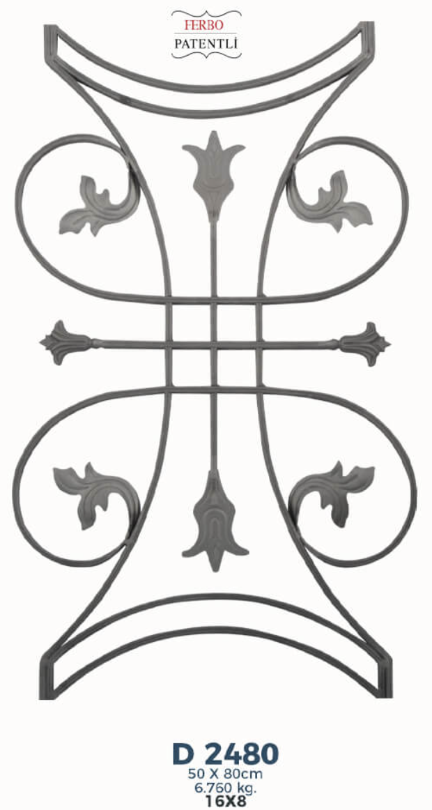 ჭედური კონსტრუქციები ; D2480  50სმX80სმ