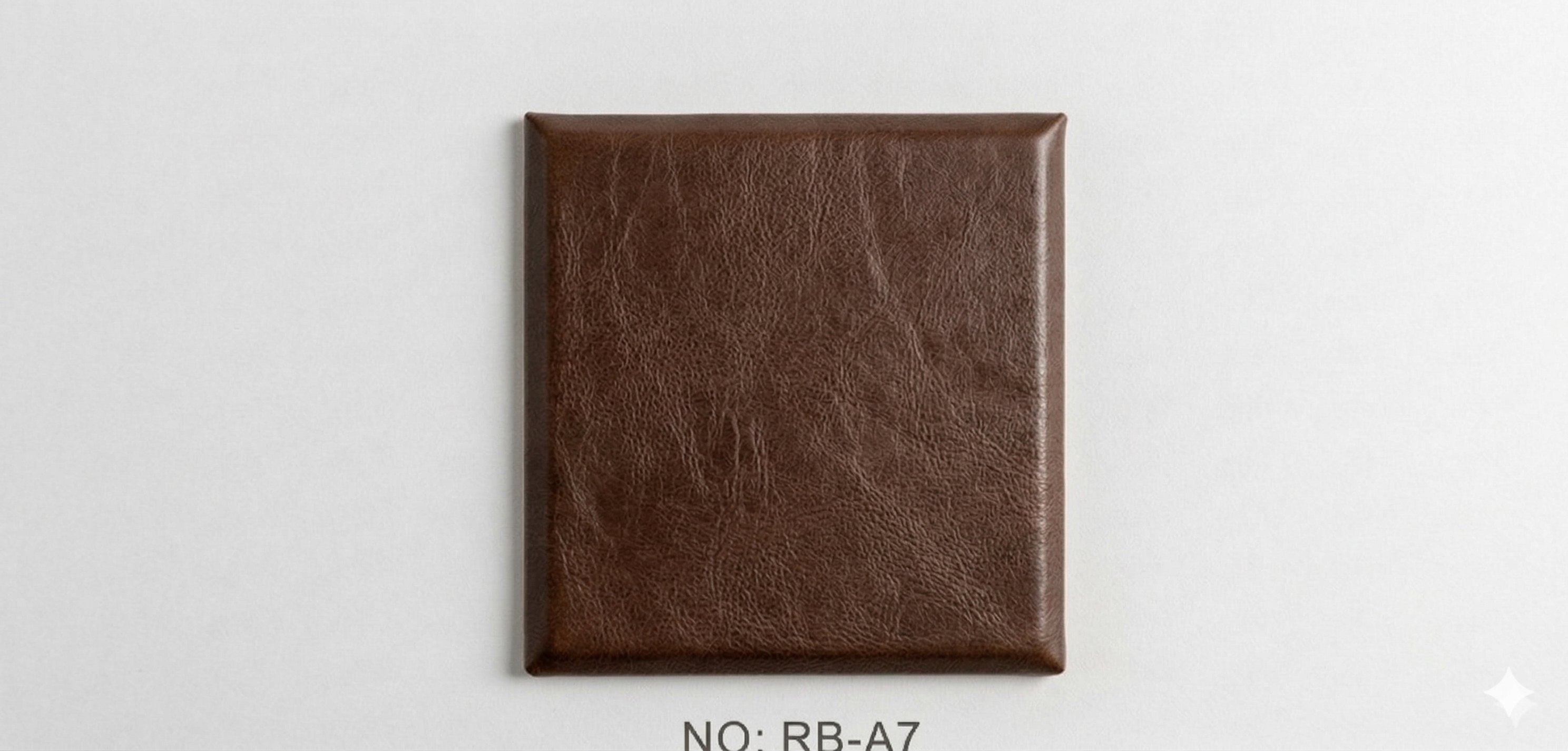 ტყავის თვითწებვადი ყავისფერი ფილა, (PG-A86) 106-33, (35სმx35სმ)  