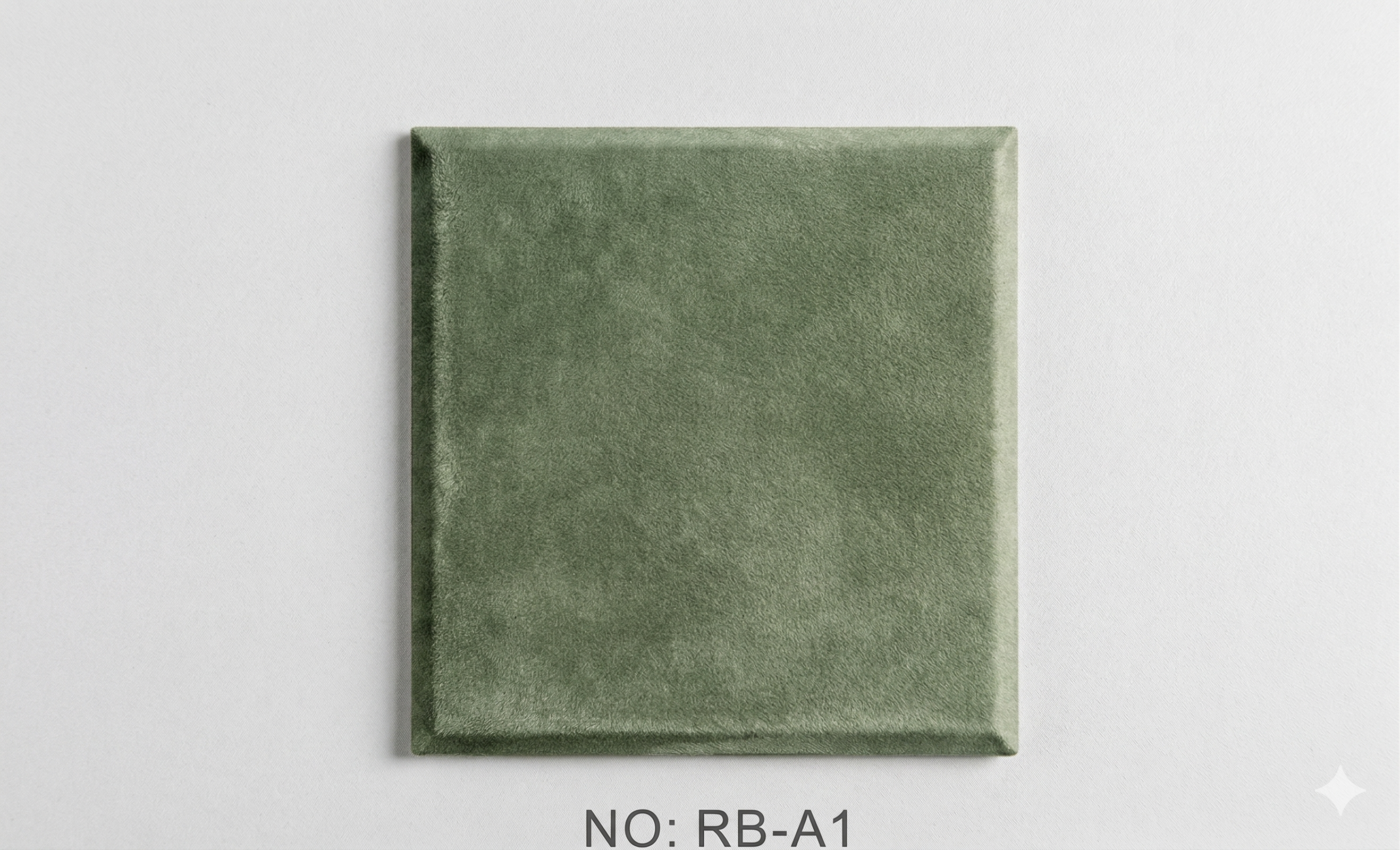 ბარხატის თვითწებვადი ფილა  (მწვანე) 106-29, (35სმx35სმ)   