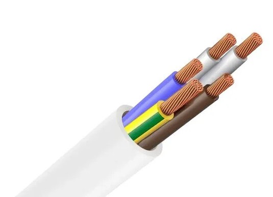 5G4 H05VV-F MM FILLED WHITE -ელ-სადენი