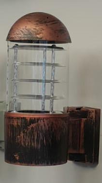 კედლის სანათი გვერდითი სამაგრით XF01/1 (სპილენძი)