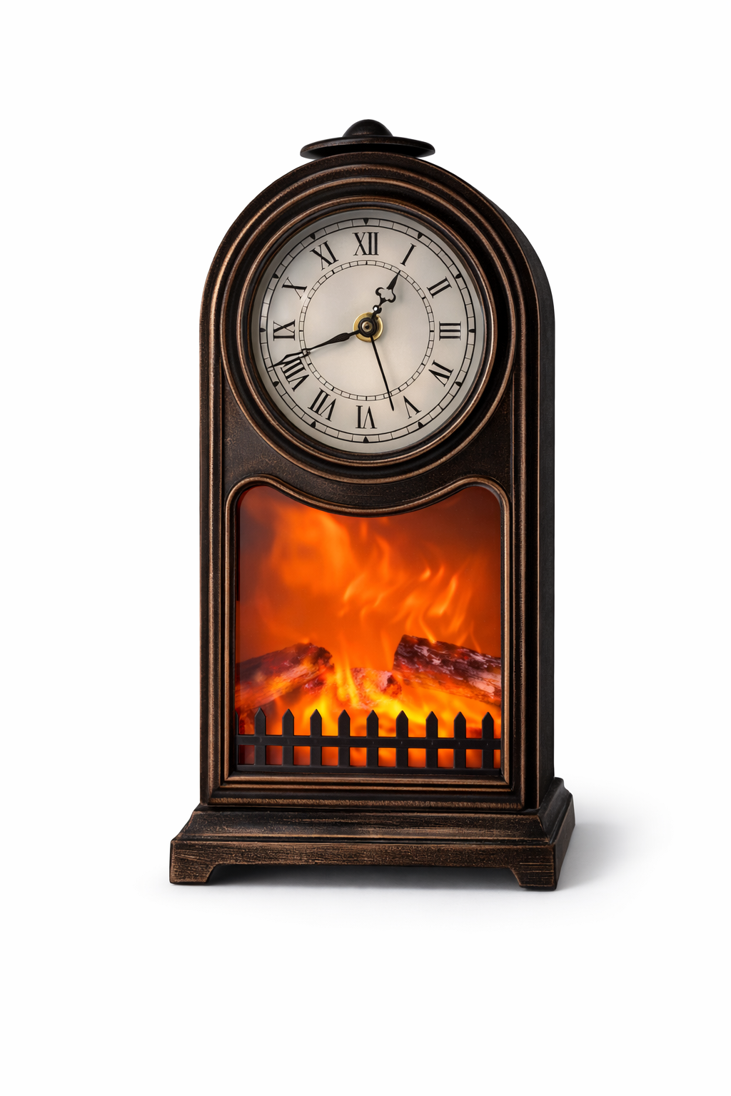 დეკორატიული საათი (ბუხრის ეფექტით) SP-14 IDEA12-2 (25სმ)