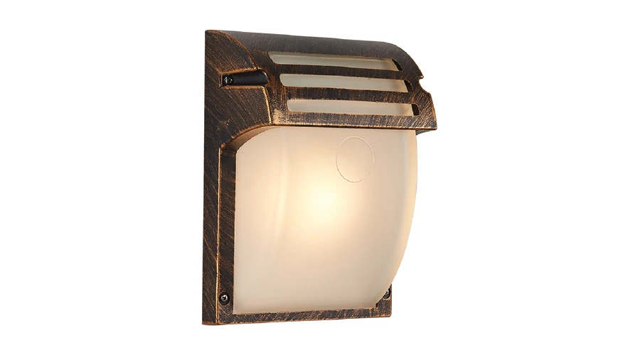 კედლის სანათი 019S/W BG 21X16X9.5  (ოქროსფერი დაძველებით)