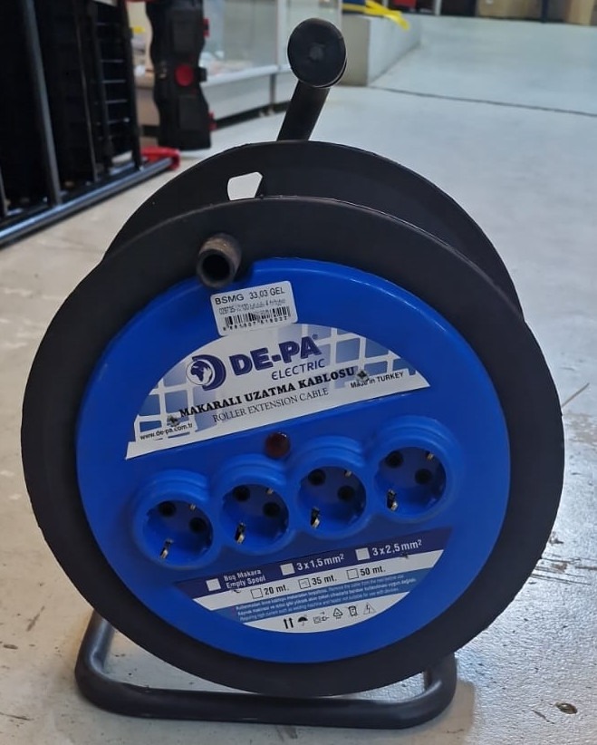 დამაგრძელებელი ბარაბანი 4 როზეტით 20მ