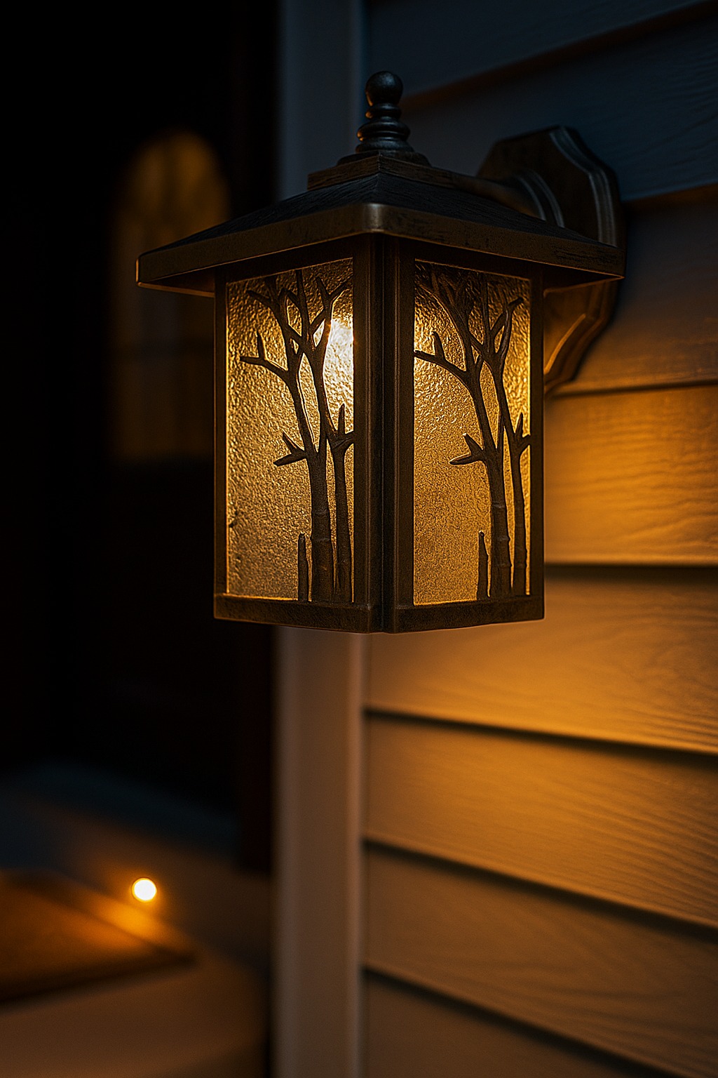 კედლის ლამპიონი  10-6 BK (ოქროსფერი) 16,5სმX16.5სმX20სმ