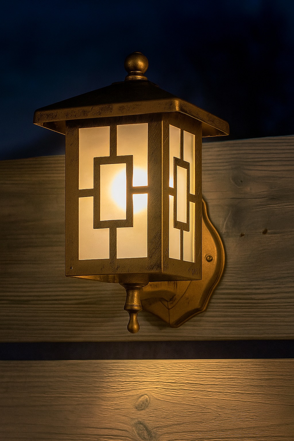 კედლის ლამპიონი  10-16 BK (ოქროსფერი) 16,5სმX16.5სმX20სმ