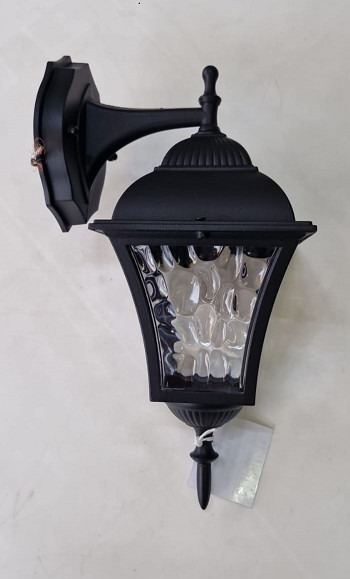 კედლის ლამპიონი  10-4 BL (შავი) 16,5სმX16.5სმX20სმ