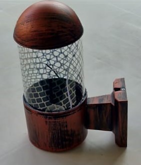 კედლის სანათი ბადით გვერდითი სამაგრით XF02/1(სპილენძისფერი)