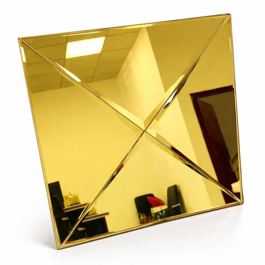 თვითწებადი დეკორატიული სარკე ფიგურა;30სმX30სმ  HDMB-SD1